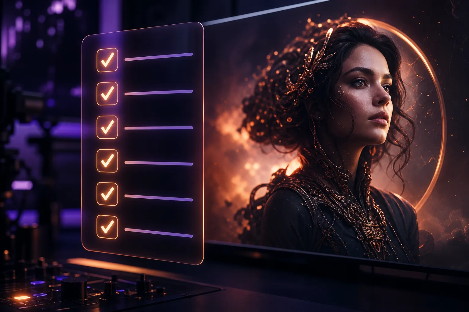 checklist qualité image IA expliqué aux débutants avec rendu cinématique local et workflow AI Studios