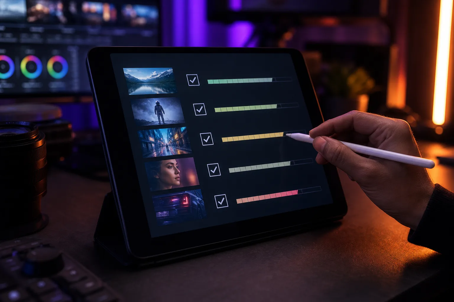 Workflow checklist qualité vidéo IA pour débutant avec rendu cinématique naturel