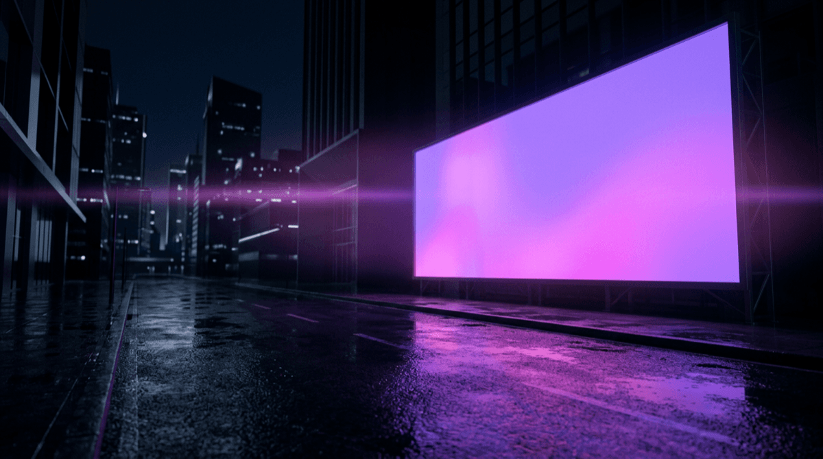 Visuel abstrait premium pour publicité IA et production créative