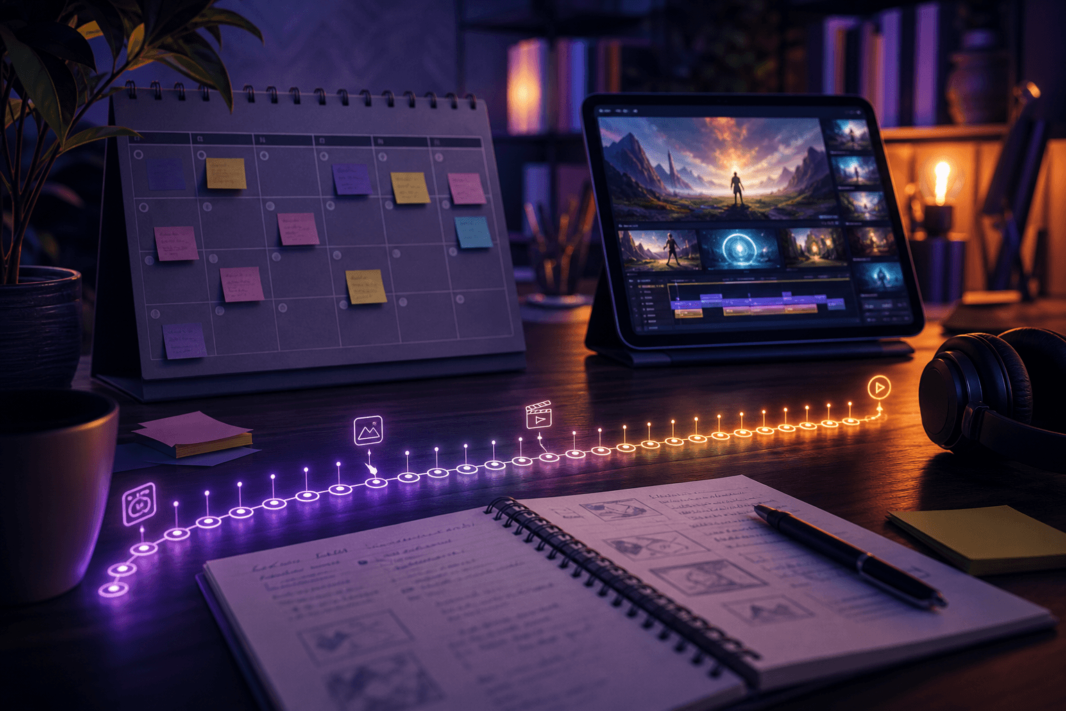 plan d’apprentissage IA image et vidéo expliqué aux débutants avec rendu cinématique local et workflow AI Studios