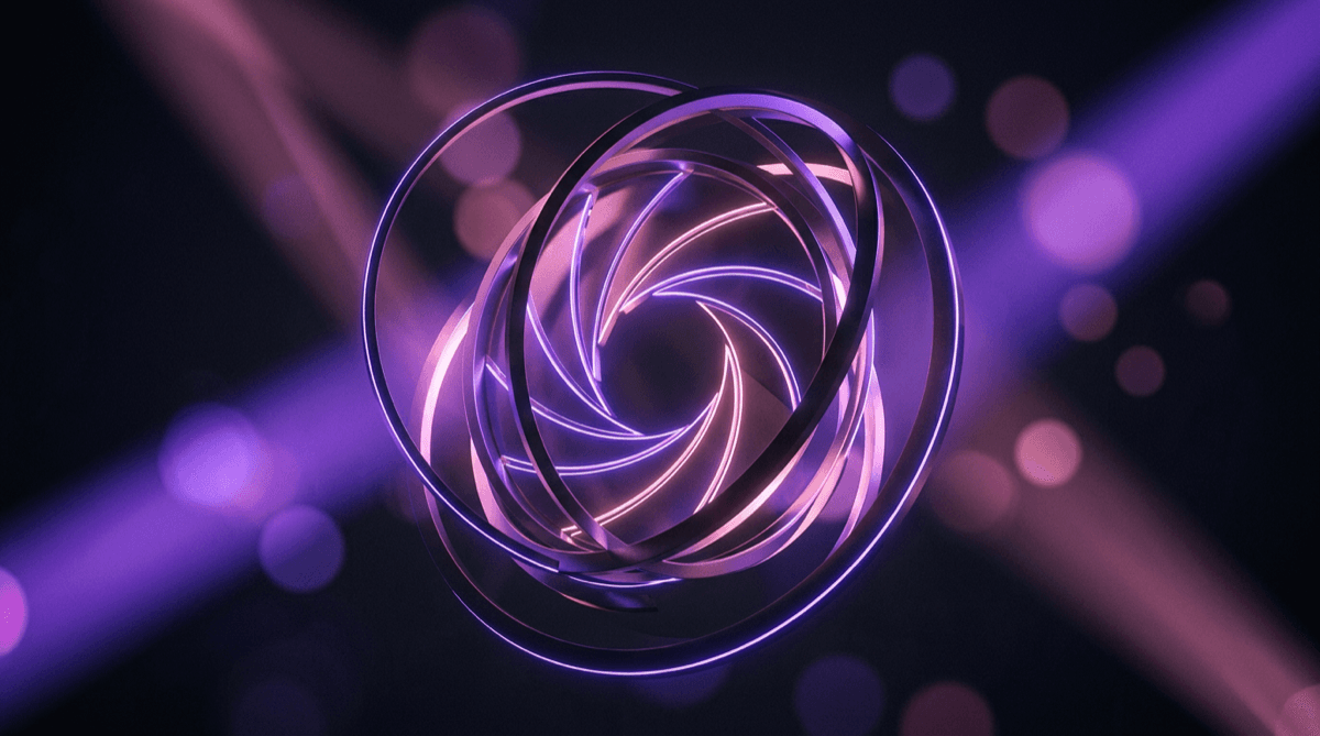 Illustration abstraite premium pour le guide prompt image IA cinéma