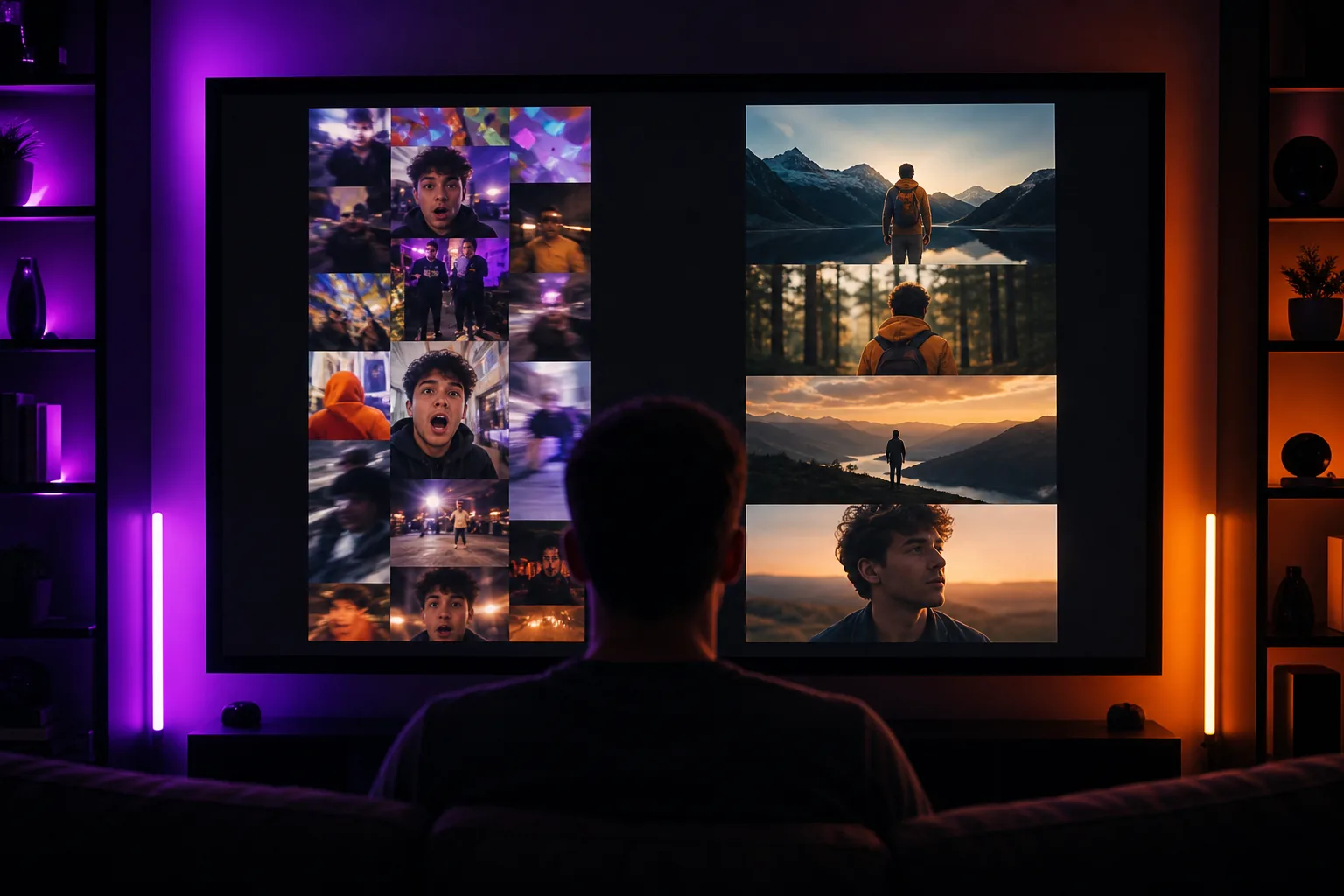 Reel IA comparaison avant après IA cinématique