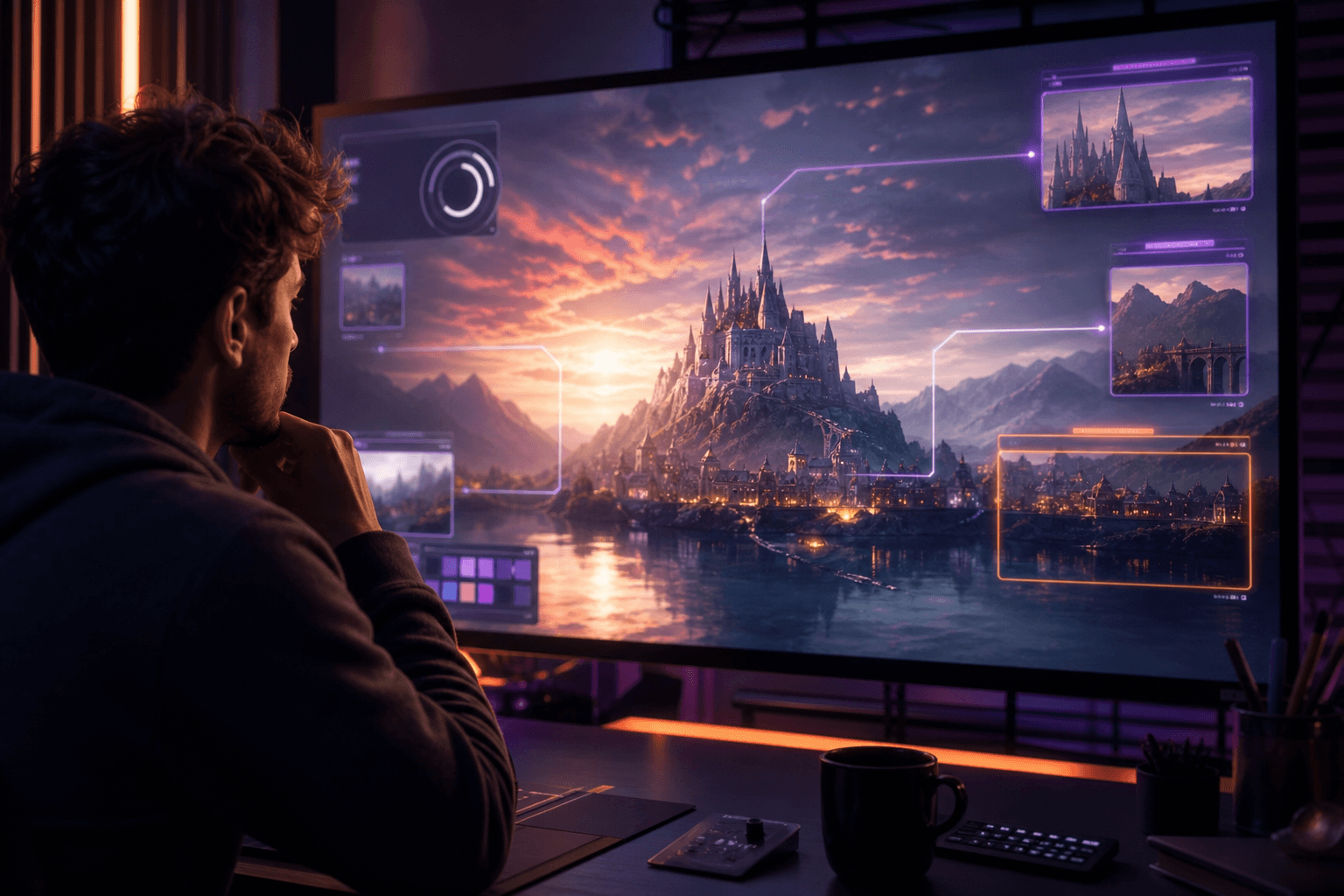 droits d’auteur IA créative comparaison avant après IA cinématique