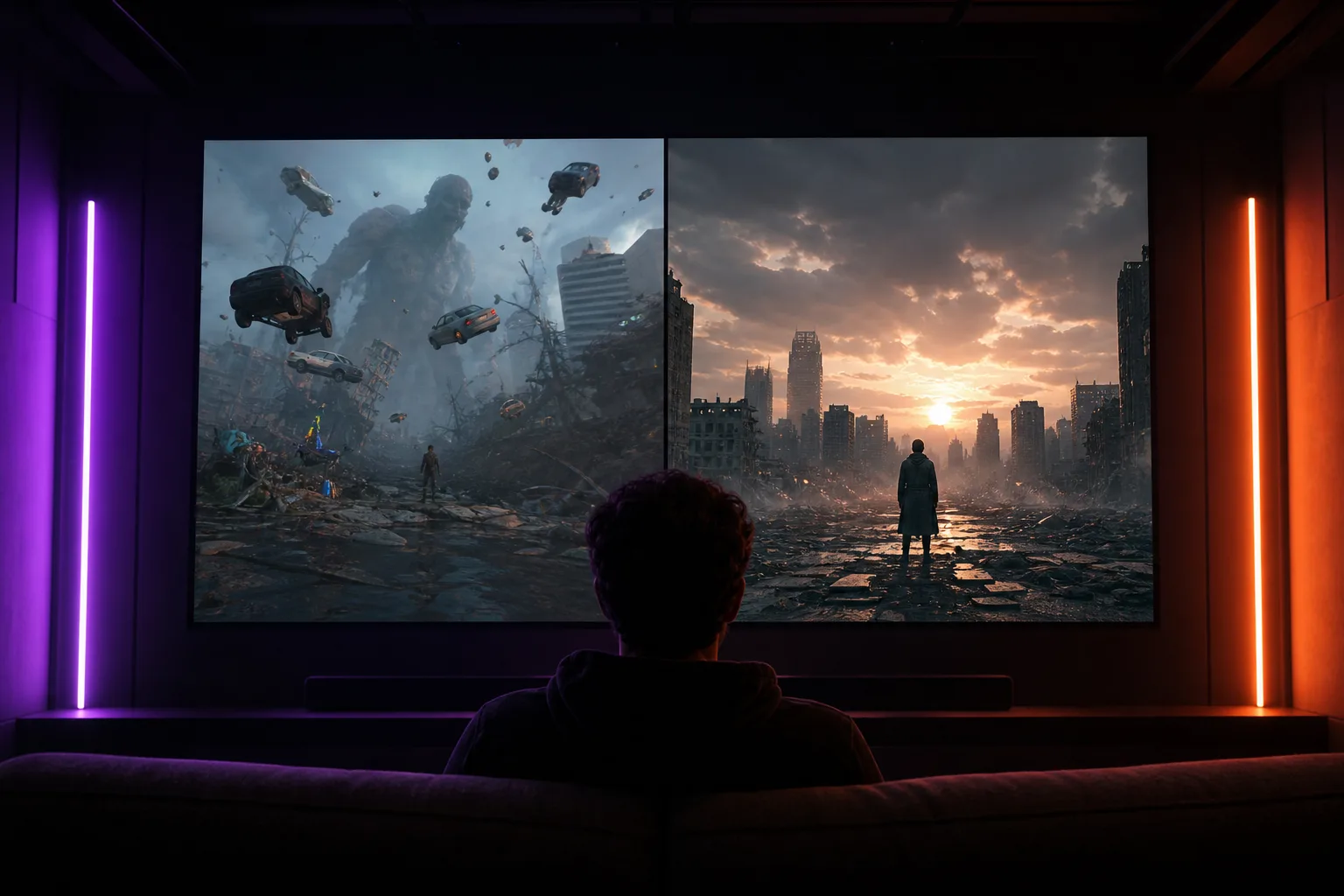 comparaison de rendus vidéo IA entre version brute et dirigée