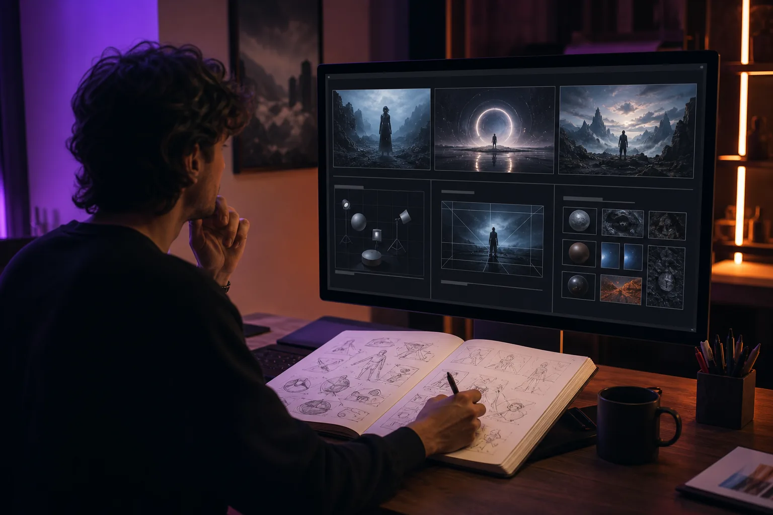 brief IA exploitable workflow IA débutant avec rendu cinématique naturel